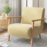 Arm Chairs & Recliners: Artiss Armchair Velvet Yellow Olie