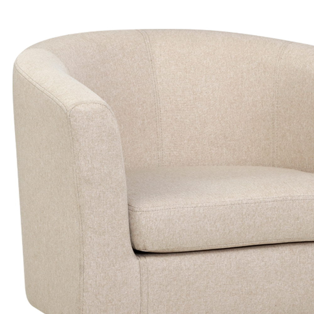 Arm Chairs & Recliners: Artiss Armchair Tub Chair Beige Abby