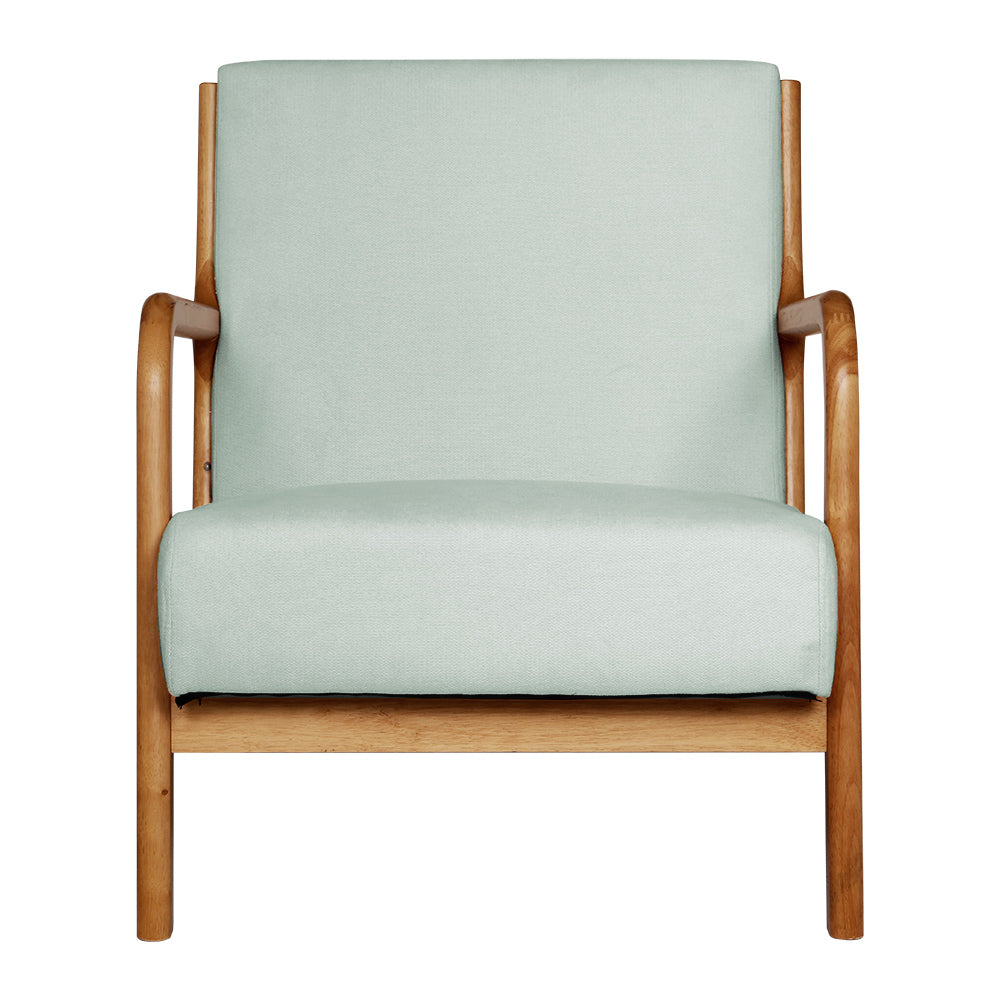 Arm Chairs & Recliners: Artiss Armchair Fabric Grey Olive