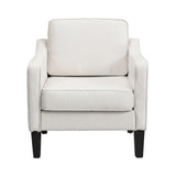 Arm Chairs & Recliners: Artiss Armchair Lounge Accent Chair Linen Fabric Beige