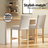 Massage Chairs: Artiss 4x Bar Stools Linen Upholstered Chairs