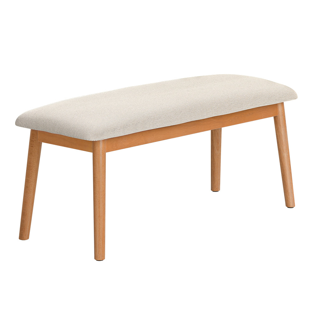 Kitchen & Dining Chairs: Artiss Dining Bench Upholstery Seat Wooden Chair 106cm
