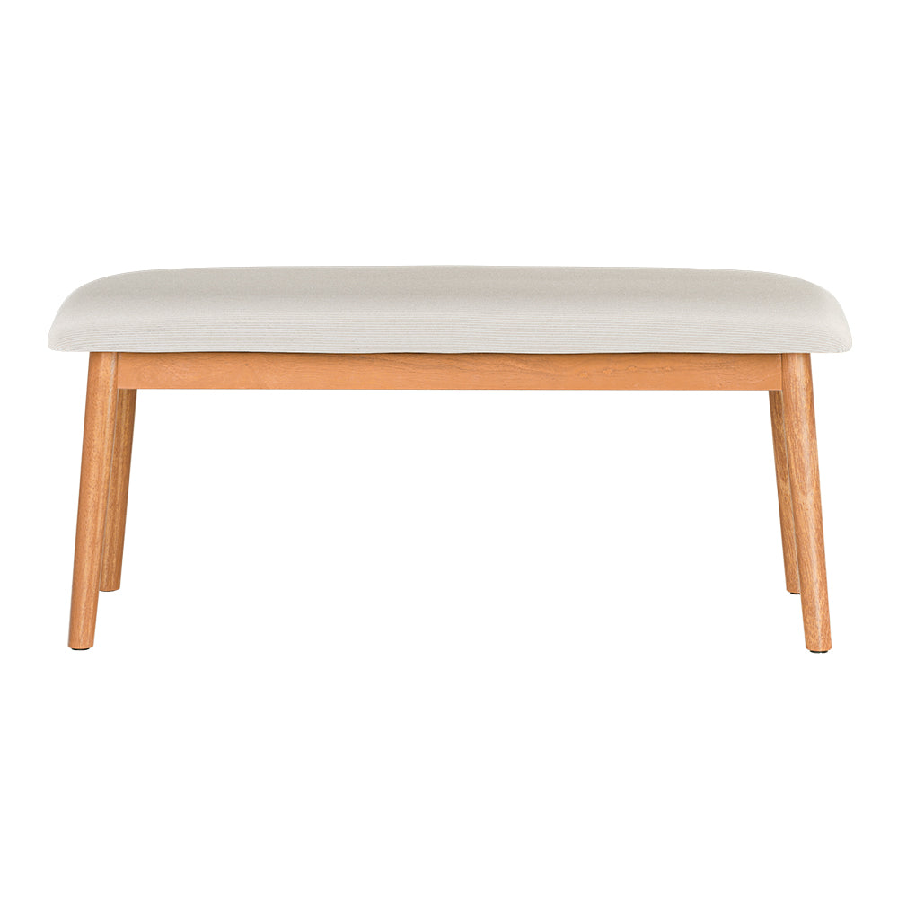 Kitchen & Dining Chairs: Artiss Dining Bench Upholstery Seat Wooden Chair 106cm