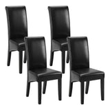 Kitchen & Dining Chairs: Artiss Dining Chairs Set of 2 Leather Parsons Chair Black