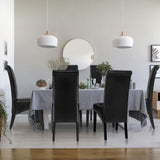 Kitchen & Dining Chairs: Artiss Dining Chairs Set of 2 Leather Parsons Chair Black