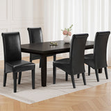 Kitchen & Dining Chairs: Artiss Dining Chairs Set of 2 Leather Parsons Chair Black