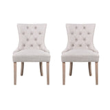 Artiss Dining Chairs Set of 2 Linen French Provincial Beige