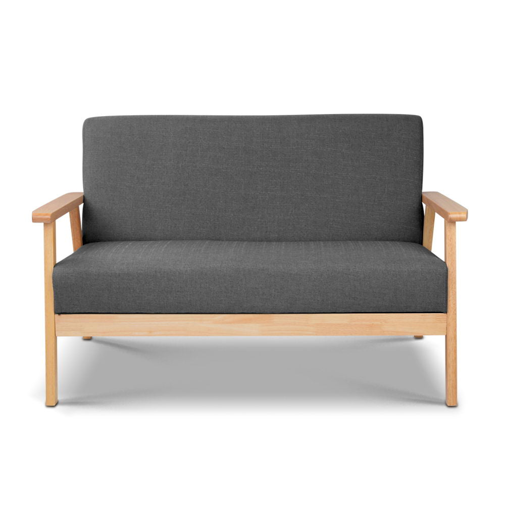 Arm Chairs & Recliners: Artiss 2-Seater Sofa Armchair Skane