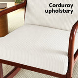 Arm Chairs & Recliners: Artiss Rocking Armchair Nursing Chair Corduroy Beige