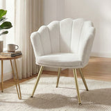 Arm Chairs & Recliners: Artiss Armchair Teddy Fleece White Callista
