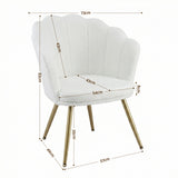 Arm Chairs & Recliners: Artiss Armchair Teddy Fleece White Callista