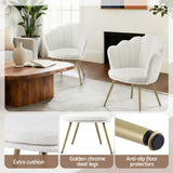 Arm Chairs & Recliners: Artiss Armchair Teddy Fleece White Callista