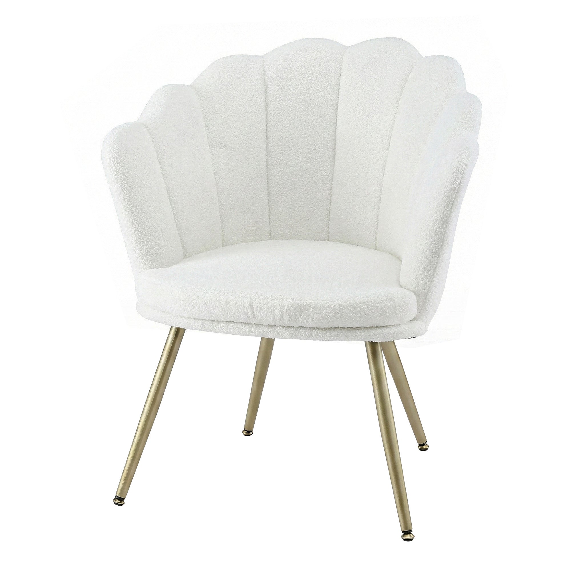 Arm Chairs & Recliners: Artiss Armchair Teddy Fleece White Callista
