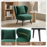 Arm Chairs & Recliners: Artiss Armchair Accent Chair Lounge Tub Sofa Couch Corduroy Velvet Green
