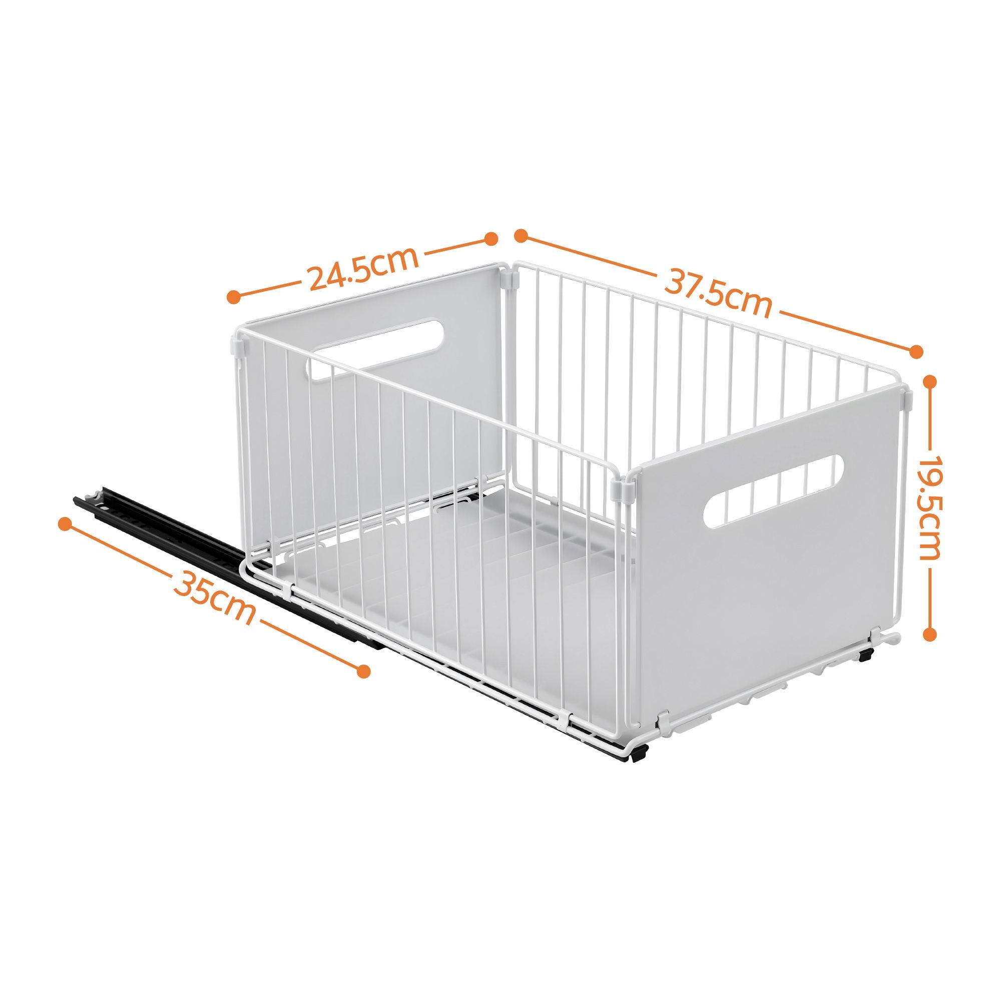 Artiss 4 Pack Pull out Drawers for Cabinets Foldable Slide Out Drawers