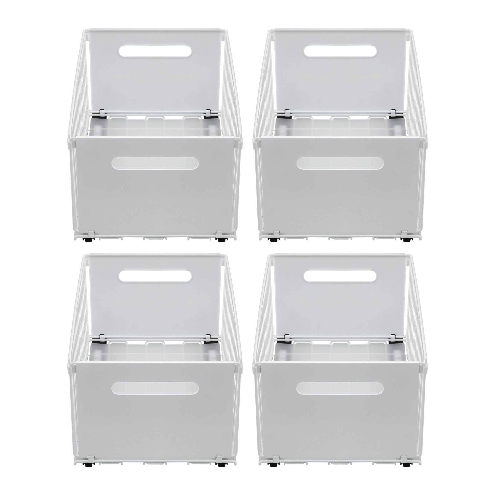 Artiss 4 Pack Pull out Drawers for Cabinets Foldable Slide Out Drawers