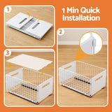Artiss 4 Pack Pull out Drawers for Cabinets Foldable Slide Out Drawers