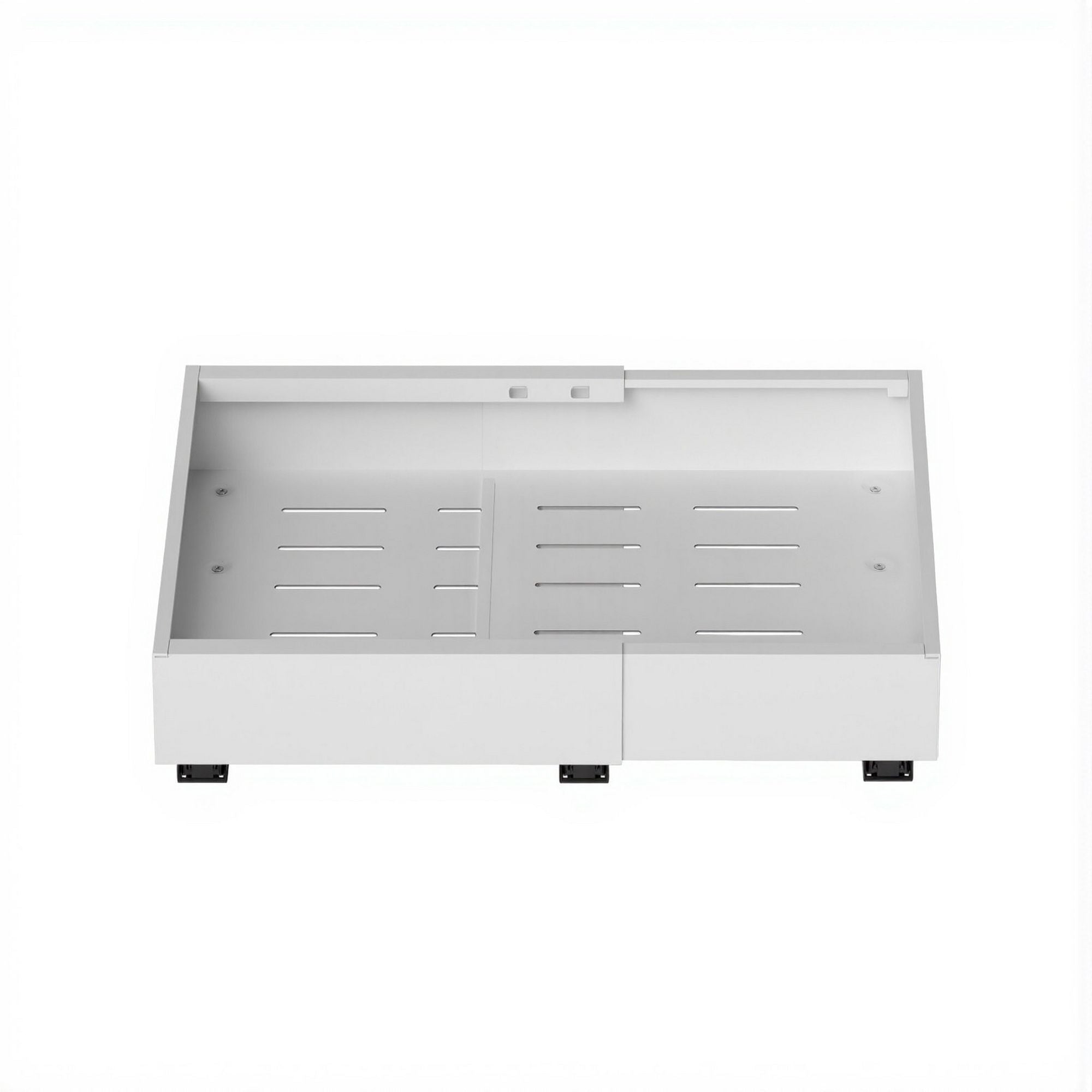 Artiss 2 Pack Pull Out Drawers for Cabinets Expandable Cabinet Organizer White