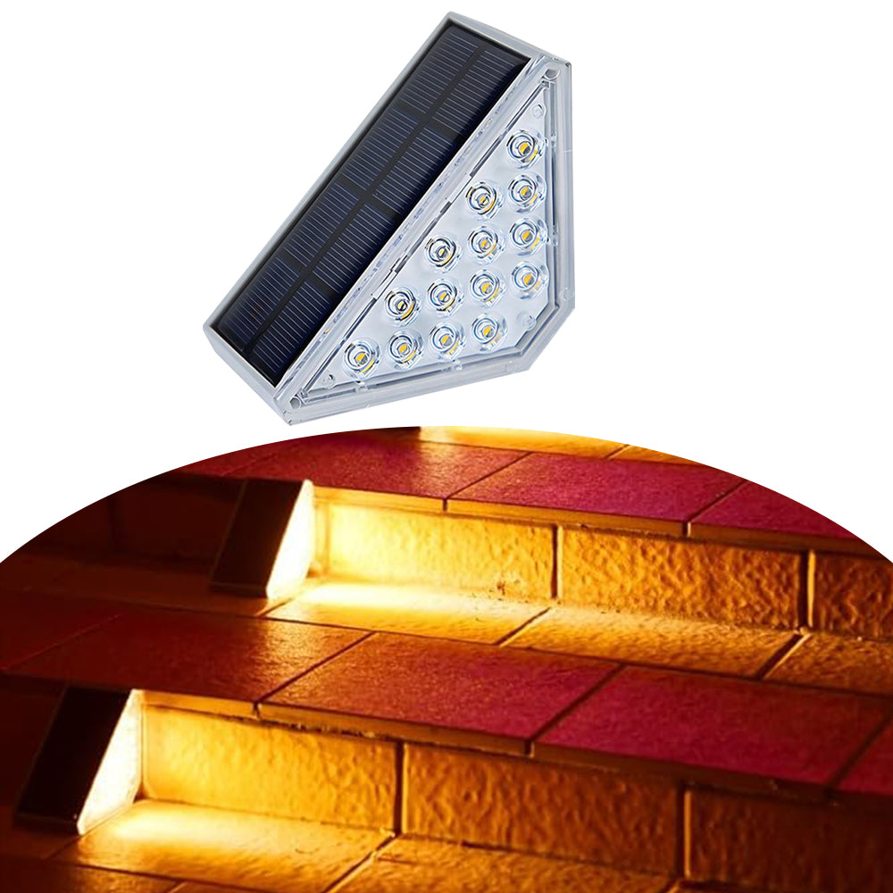 Other Outdoor Lights: Dimnezz Solar Warm White Triangle Step Lights