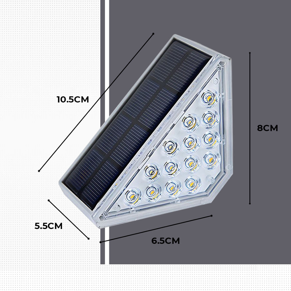 Other Outdoor Lights: Dimnezz Solar Warm White Triangle Step Lights