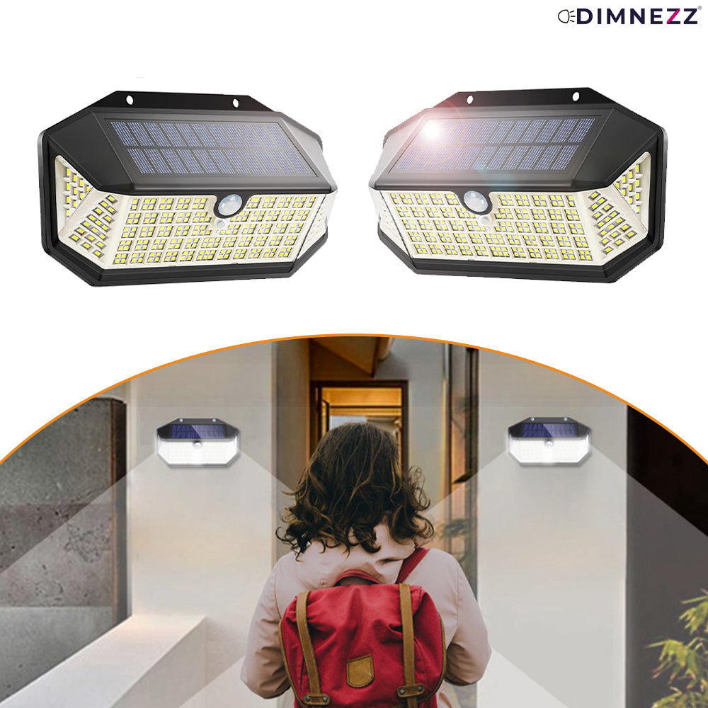Garden Wall Lights: Dimnezz 5-Sided Human Induction Outdoor Garden LED Lamp