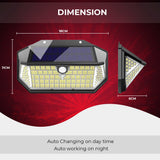 Garden Wall Lights: Dimnezz 5-Sided Human Induction Outdoor Garden LED Lamp