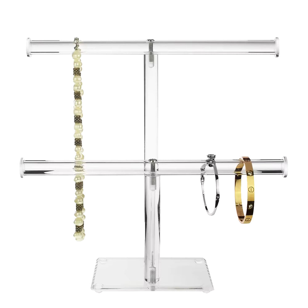 Makeup Organisation & Storage: Fashyni Acrylic Jewelry Necklace and Bracelet Stand Organizer