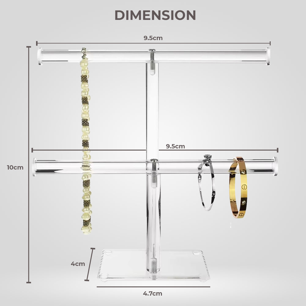 Makeup Organisation & Storage: Fashyni Acrylic Jewelry Necklace and Bracelet Stand Organizer