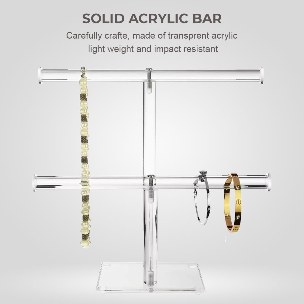 Makeup Organisation & Storage: Fashyni Acrylic Jewelry Necklace and Bracelet Stand Organizer