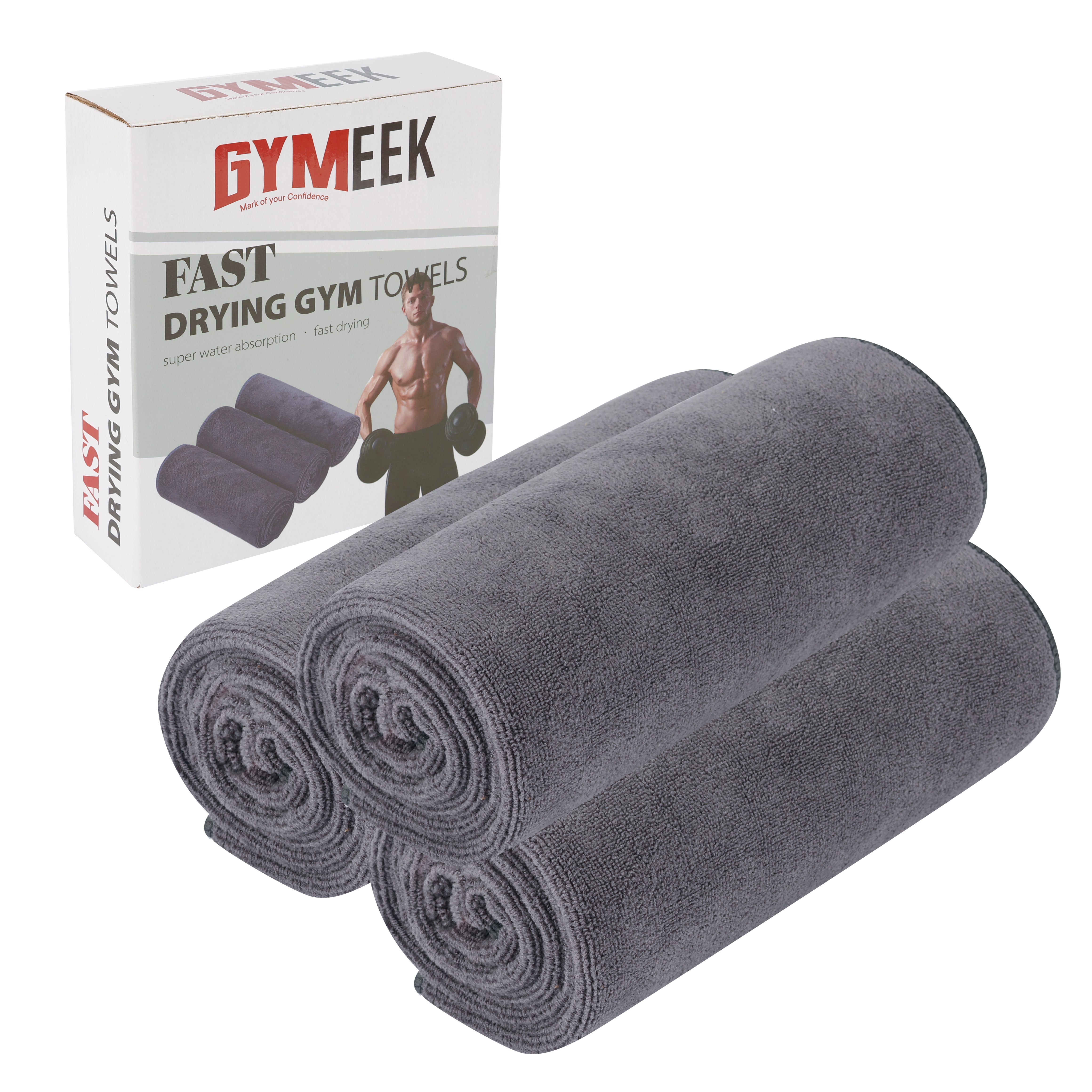 Gym Equipment & Accessories: Gymeek Microfiber Gym Towel Set of 3