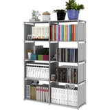 Bookcases & Shelves: Hivvago 8 Grid Storage Rack Bookshelf Organizer Lightweight Durable Shelf
