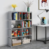 Bookcases & Shelves: Hivvago 8 Grid Storage Rack Bookshelf Organizer Lightweight Durable Shelf
