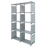 Bookcases & Shelves: Hivvago 8 Grid Storage Rack Bookshelf Organizer Lightweight Durable Shelf
