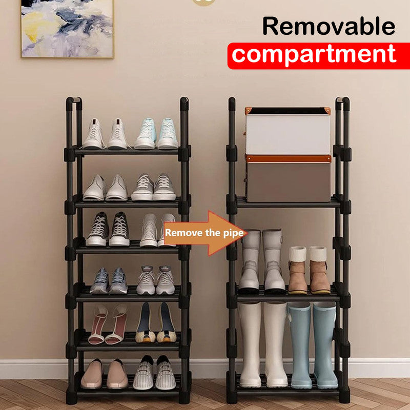 Shoe Storage: Hivvago 6 Tiers Shoe Rack Storage Organizer Shelf Adjustable Space Saver