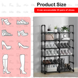 Shoe Storage: Hivvago 6 Tiers Shoe Rack Storage Organizer Shelf Adjustable Space Saver