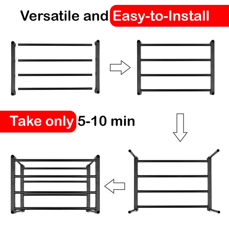 Shoe Storage: Hivvago 6 Tiers Shoe Rack Storage Organizer Shelf Adjustable Space Saver