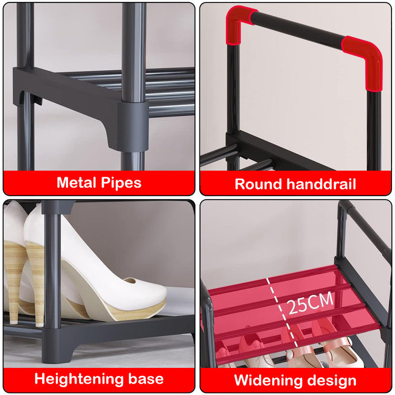 Shoe Storage: Hivvago 6 Tiers Shoe Rack Storage Organizer Shelf Adjustable Space Saver