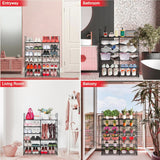 Shoe Storage: Hivvago 6 Tiers Shoe Rack Storage Organizer Shelf Adjustable Space Saver