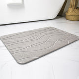 Bath Mats & Rugs: Hivvago Diatomaceous Earth Stone Bath Mat Fast Drying Non Slip Bathroom Mat