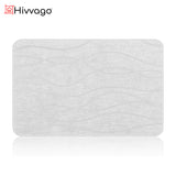 Bath Mats & Rugs: Hivvago Diatomaceous Earth Stone Bath Mat Fast Drying Non Slip Bathroom Mat