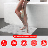 Bath Mats & Rugs: Hivvago Diatomaceous Earth Stone Bath Mat Fast Drying Non Slip Bathroom Mat
