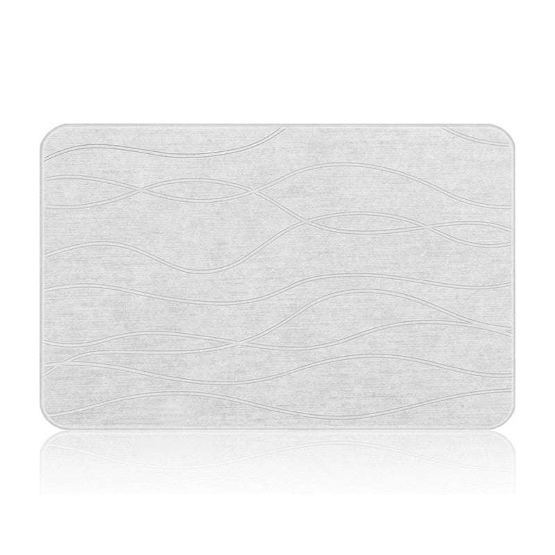Bath Mats & Rugs: Hivvago Diatomaceous Earth Stone Bath Mat Fast Drying Non Slip Bathroom Mat