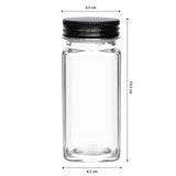 Salt & Pepper Shakers: Hivvago 24-Pack 120ml Glass Spice Jars  Airtight Storage with Lids & Labels