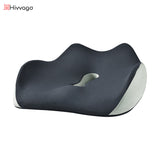 Back Care: Hivvago Memory Foam Seat Cushion  Ergonomic Support for Office, Car & Home, Grey