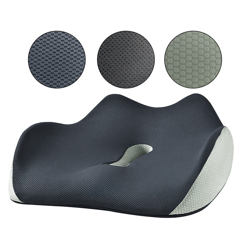 Back Care: Hivvago Memory Foam Seat Cushion  Ergonomic Support for Office, Car & Home, Grey