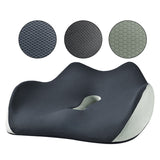 Back Care: Hivvago Memory Foam Seat Cushion  Ergonomic Support for Office, Car & Home, Grey