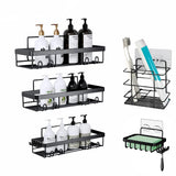 Bathroom Cabinets, Cupboards & Storage: Hivvago Stainless Steel Bathroom Organizer with Adhesive Shelves