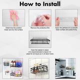 Bathroom Cabinets, Cupboards & Storage: Hivvago Stainless Steel Bathroom Organizer with Adhesive Shelves