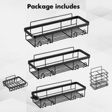 Bathroom Cabinets, Cupboards & Storage: Hivvago Stainless Steel Bathroom Organizer with Adhesive Shelves
