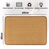 Cat Scratchers: PupLily Natural Sisal Cat Scratch Mat, 40 X 60 CM